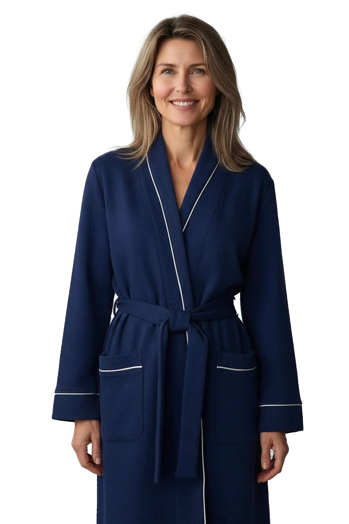 Kelly Long Sleeve Full Length Jacquard Robe