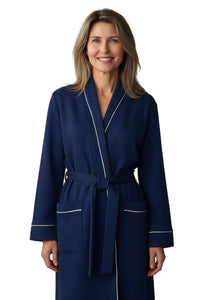 Kelly Long Sleeve Full Length Jacquard Robe