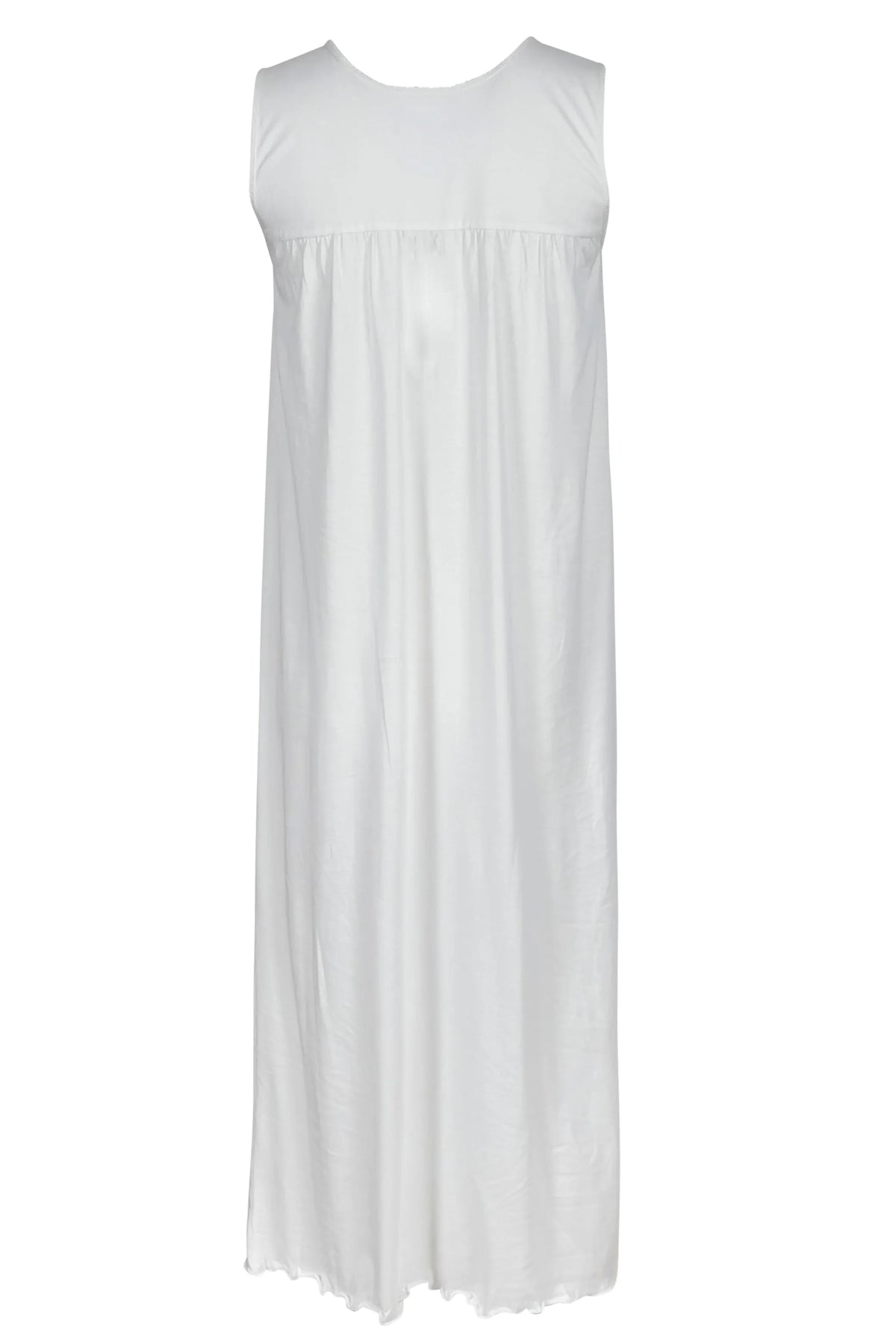 white smock dress The Softest Pima Cotton Mia Tank Smock Gown for Women – Marelle Sleepwear