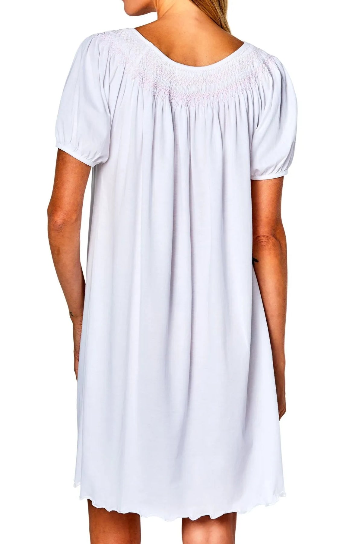 Suzanne Short Sleeve Smock Gown