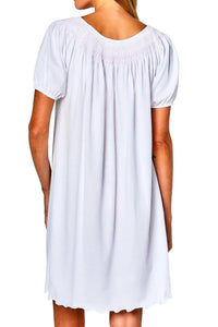 Suzanne Short Sleeve Smock Gown