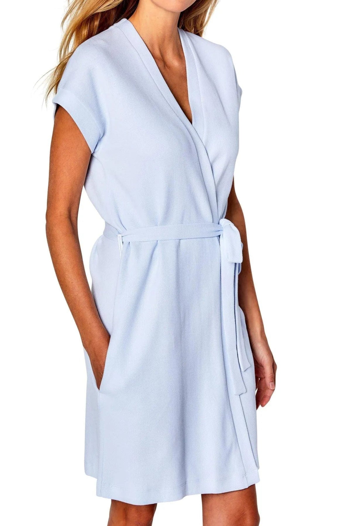 Carolina Italian Pique Kimono Robe - Sales Rack - Marelle Sleepwear