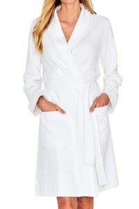 Carolina Italian Pique Short Robe - Marelle Sleepwear