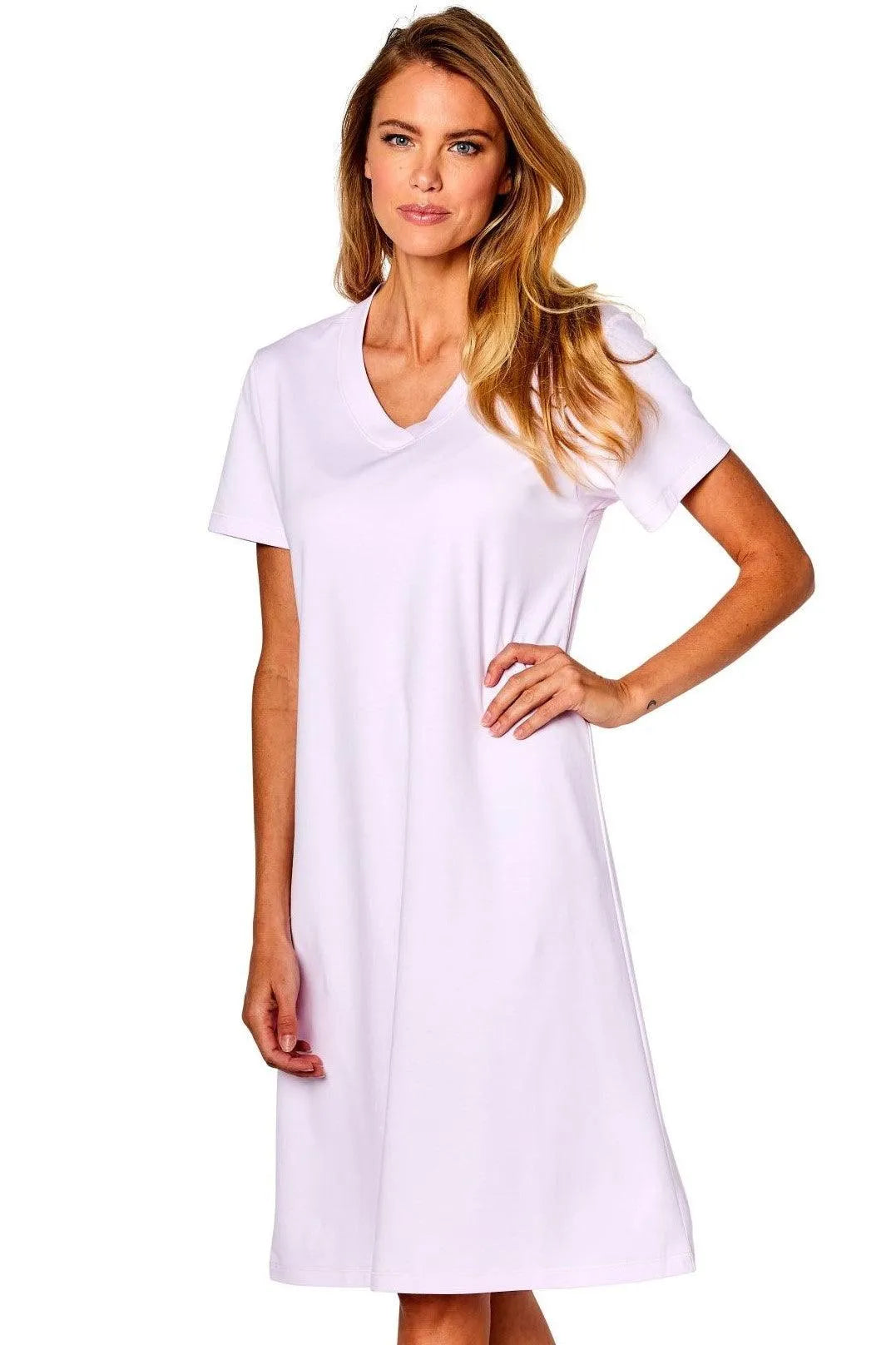 Elle Short Sleeve Gown - Marelle Sleepwear