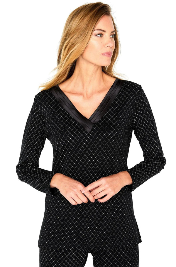 Audrey Long Sleeve Pullover PJ Set - Sales Rack - Marelle Sleepwear