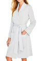 Grace Long Sleeve Short Textured Robe - Marelle Sleepwear