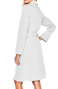 Grace Long Sleeve Short Textured Robe - Marelle Sleepwear