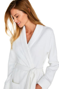 Kelly Long Sleeve Full Length Jacquard Robe - Marelle Sleepwear