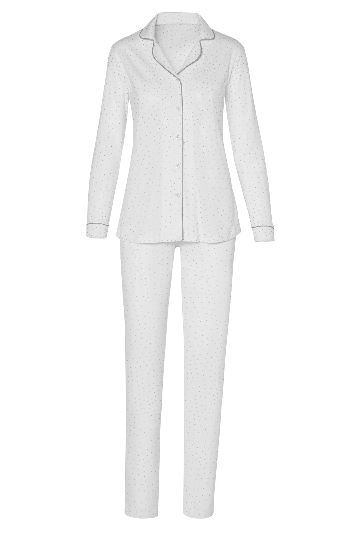 Lisa Long Sleeve Polka Dot PJ Set - Sales Rack - Marelle Sleepwear