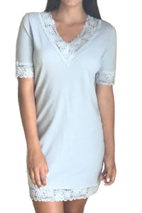 Mila Elbow Sleeve Chemise - Sales Rack - Marelle Sleepwear