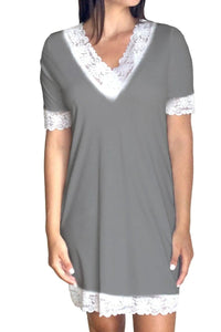 Mila Elbow Sleeve Chemise - Sales Rack - Marelle Sleepwear