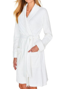 Theresa Long Sleeve Short Terry Robe - Marelle Sleepwear