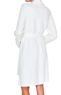 Theresa Long Sleeve Short Terry Robe - Marelle Sleepwear
