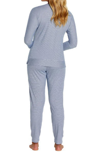 Cozy 3/4 Sleeve V Neck PJ Set - Marelle Sleepwear