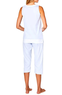 Victoria Tank Top Cropped PJ Set - Marelle Sleepwear